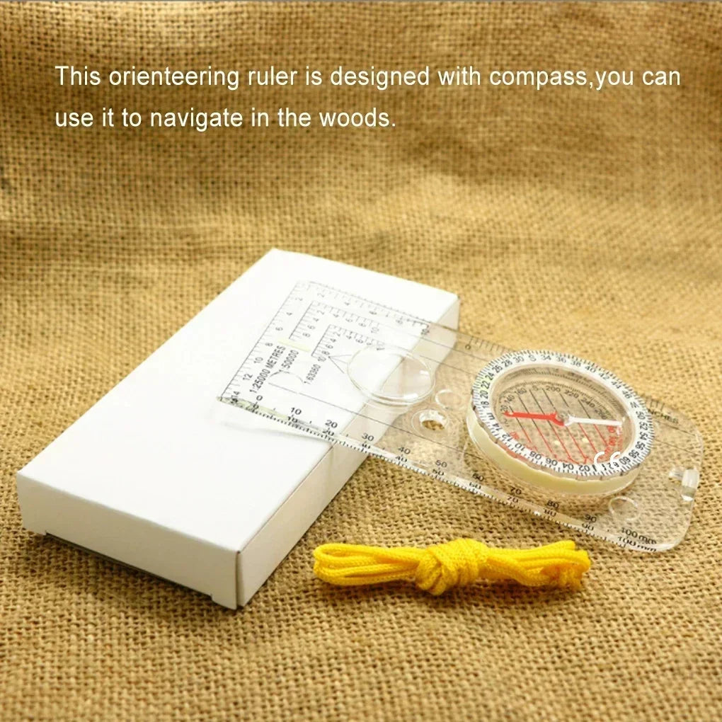 Compass Navigation Map Ruler Scouting Scale