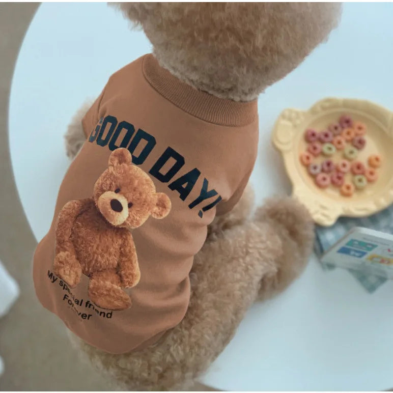 Dog Clothes Dog Costume Pet Clothes Cartoon Bear Pet Shirt  Puppy Clothes Pet Vest Pet Clothes Dog Sport Shirt XS-XXL Lootquake LLC