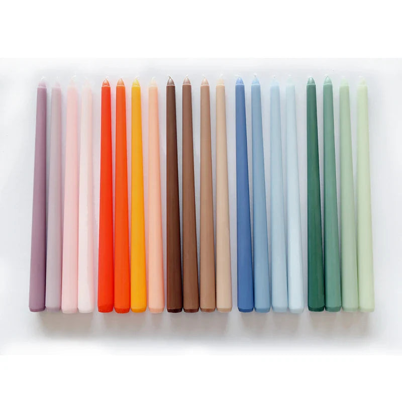 30CM Taper Candle 4 Pack - Home Interior Long Burning Dripless and Smokeless Candles Unscented - Valentines Candles for Home Lootquake LLC