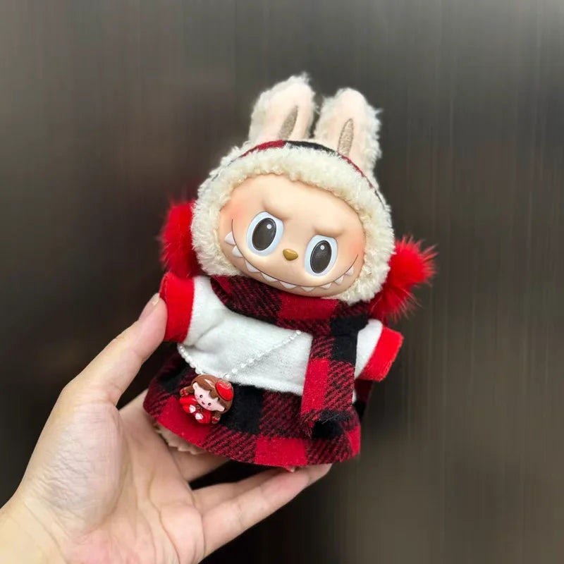 17cm Labubu V1 V2 V3 Plush Toy  Multiple Styles Clothing Set Labubu Outfit Accessories Trendy Play Clothing Labubu Clothes Lootquake LLC