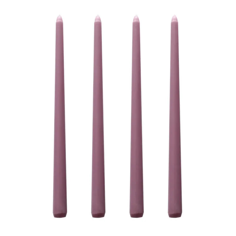 30CM Taper Candle 4 Pack - Home Interior Long Burning Dripless and Smokeless Candles Unscented - Valentines Candles for Home Lootquake LLC