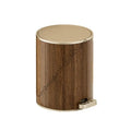 Trash Can Grained Rubbish Bin Sealed Trash Can with Lid Stable Base .Y1QB