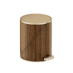 Trash Can Grained Rubbish Bin Sealed Trash Can with Lid Stable Base .Y1QB