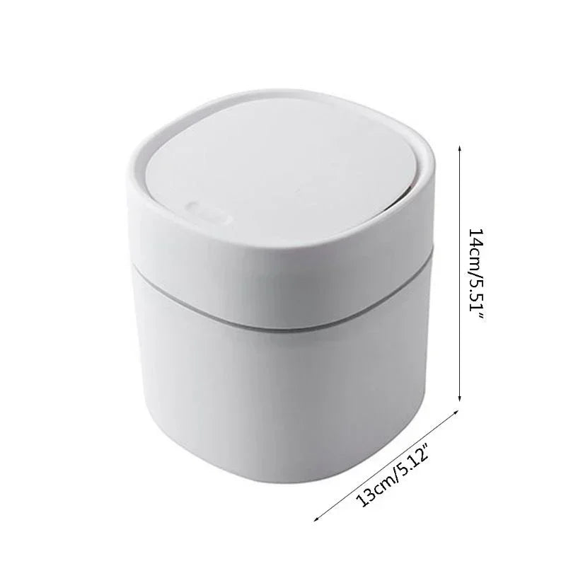 Desktop Garbage Basket, Home Table Plastic Trash Can, Office Supplies, Small Waste Bins, Dustbins, Sundries Barrel Box, Mini Lootquake LLC