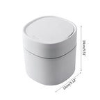 Desktop Garbage Basket, Home Table Plastic Trash Can, Office Supplies, Small Waste Bins, Dustbins, Sundries Barrel Box, Mini Lootquake LLC