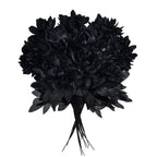 Halloween Decoration Burgundry Dahlia Black Artificial Flower Branch Arrangement Materials Fake Flower Table Home Party Decor Lootquake LLC