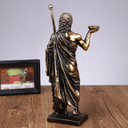 Greek Medical God Sculpture Asclepius Medicine Statue for Home Desktop Decoration Indoor Ornaments Sculptural Home Decor Gift Lootquake LLC
