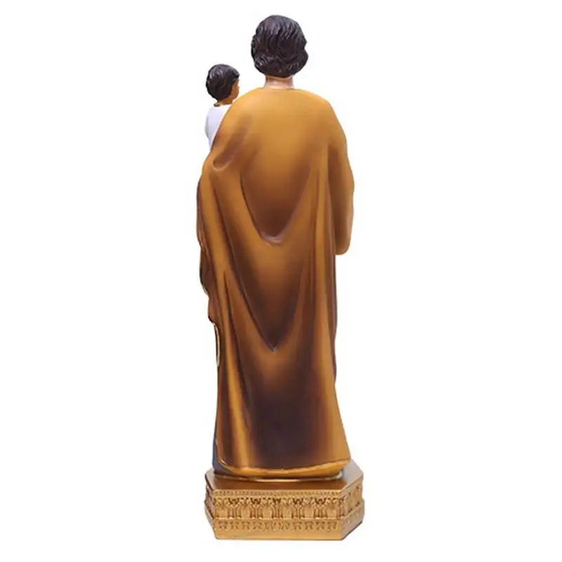 Saint Joseph Carrying Child Jesus Statues Religious Figurines Resin Model Sculpture St. Joseph God Christ Church Desk Decor Lootquake LLC