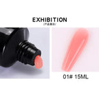 15Ml Nail Extension 3 colors Poly UV Gel,Transparent/ Pink/White Gel For DIY Nail Art,Multi-function UV Gel Nail Art Tools 1&