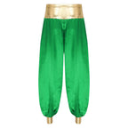 Halloween Men Arabian Indian Prince Cosplay Costume Stain Shiny Harem Trousers Arab Costume Carnival Dress Up Lantern Long Pants Lootquake LLC