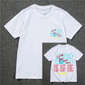New Summer Hip Hop T Shirt Men Women Cactus Jack Harajuku T-Shirts WISH YOU WERE HERE Letter Print Tee Tops Lootquake LLC