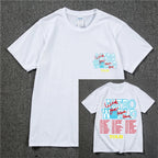 New Summer Hip Hop T Shirt Men Women Cactus Jack Harajuku T-Shirts WISH YOU WERE HERE Letter Print Tee Tops Lootquake LLC