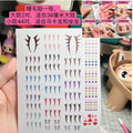 17cm Labubu V1v2 Eye Makeup Color False Eyelash Customization Gorgeous And Exquisite Eye Makeup Stickers Eyelash Stickers Lootquake LLC