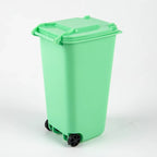 Mini Desktop Trash Can Plastic Waste Bins With Lid Household Clean Trash Desk
