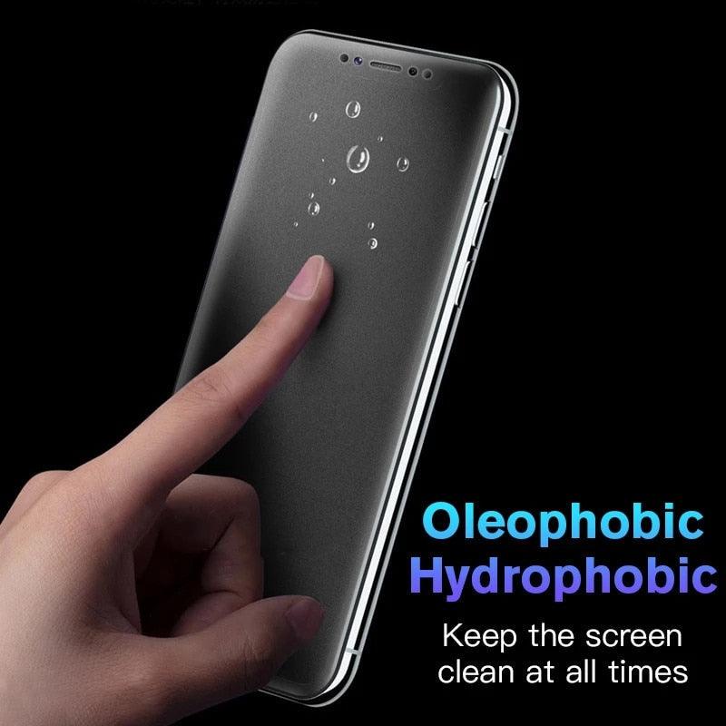 4pcs Matte Film For Iphone 11 12 13 Pro Max Mini Frosted Screen Protectors For Iphone X Xr Xs Max 6 6s 7 8 Plus Se Anti Glare Matte Finish Anti-fingerprint Film Stevvex