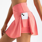Women Pleated Tennis Skirt with Pockets - SJB-DIAMOND ELITES