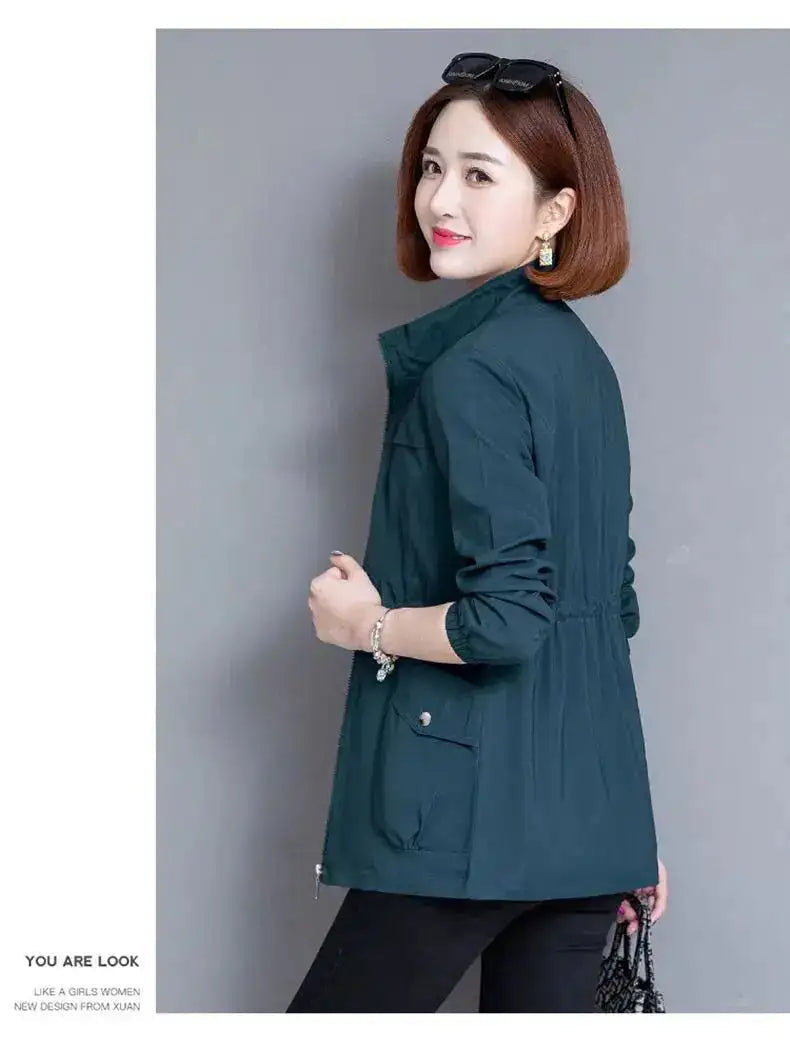 2023 New Spring Women's Jackets Causal Windbreaker Famale Thin Basic Coat Lightweight Jacket Outwear Women Clothing Lootquake LLC