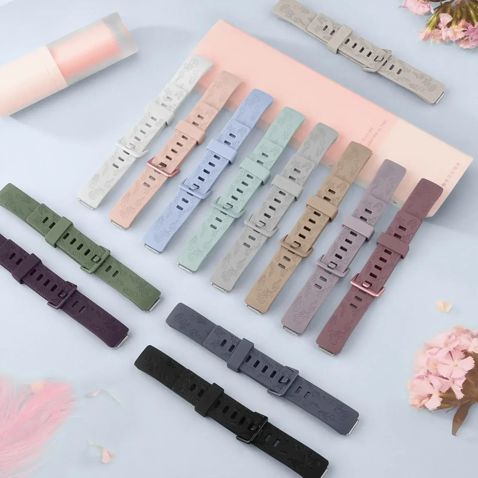 Fitbit Inspire 3 Silicone Band with Designs – Stylish Patterned Strap - SJB-DIAMOND ELITES