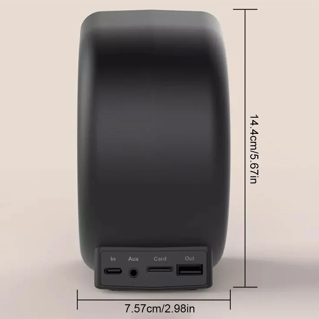 3 In 1 Wireless Bluetooth Speaker Fashion Portable Outdoor Speaker with LED Display Alarm Clock and Fast Charger Lootquake LLC