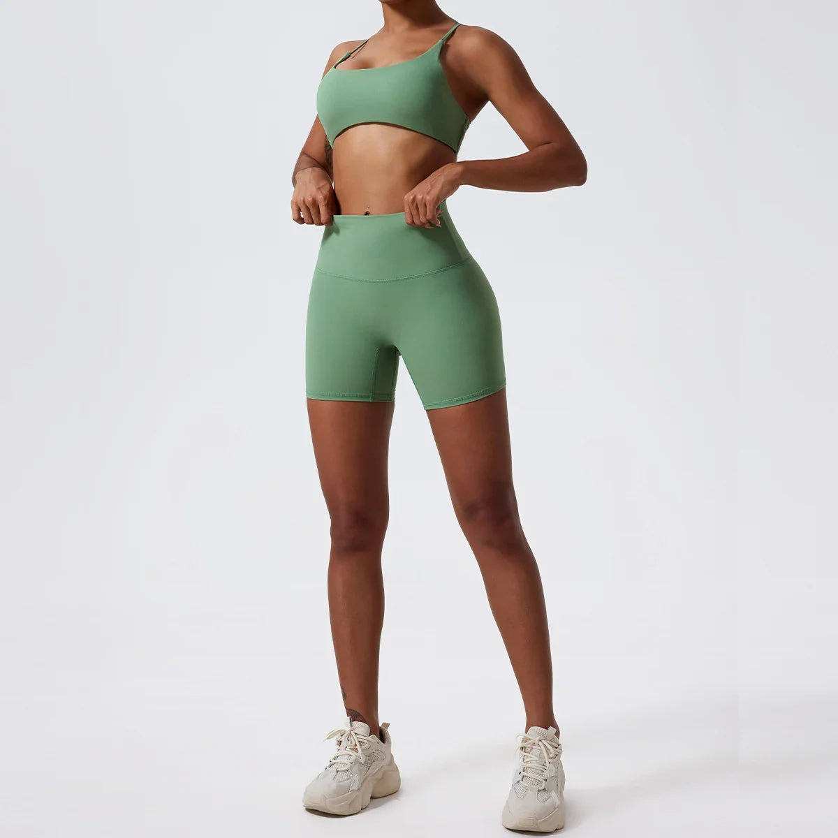 Ultra Comfort High-Waist Yoga Shorts THRIXINE