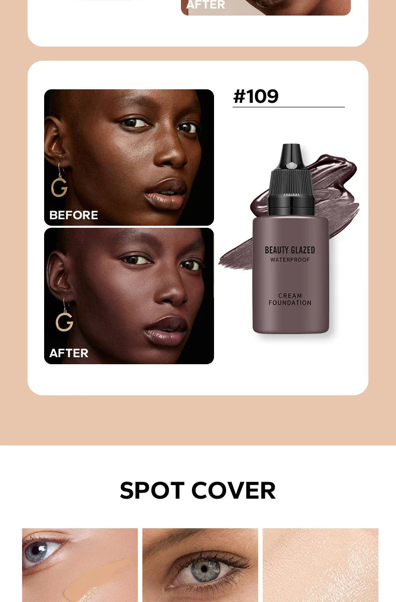 Flawless All Day: 9 Color Waterproof Concealer Foundation For Women Makeup Full Coverage Long Lasting Moisturizing Lootquake LLC