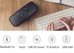 DOSS Wireless Bluetooth Speaker SoundBox BT 5.0 Touch Control Portable Music Sound Box 12W Stereo Sound IPX5 Waterproof Speakers Lootquake LLC