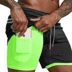 Men's Sport Shorts cool Double-deck Running Shorts - SJB-DIAMOND ELITES