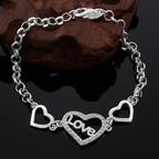 Fashion charm 925 Sterling Silver Bracelet for man woman Twisted rope chain fine jewelry Wedding party Christmas gift Lootquake LLC