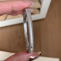 Classic silver 925 Light Luxury Round Bead Lace Brushed bracelet for women New in Simplicity Fashion bangles banquet Jewelry Lootquake LLC