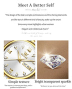 OLEVS Luxury Brand Quartz Watch for Women Stainless Steel Waterproof Ladies Wristwatch Fashion Diamond Dial Women's Watch New In