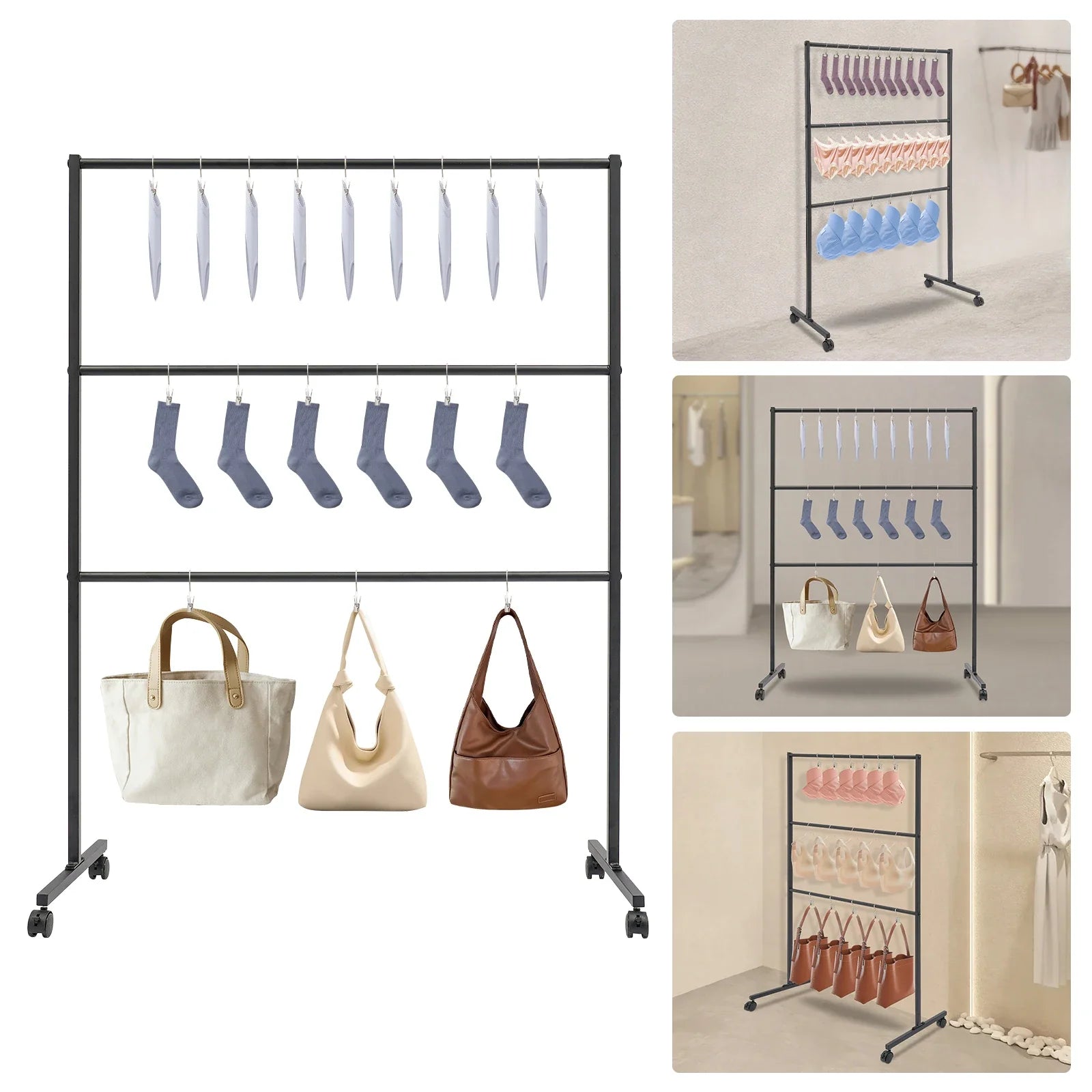 Freestanding Storage Organizer Rack Storage Shelf for Home Storage & Organizer Display Stand Underwear Rack