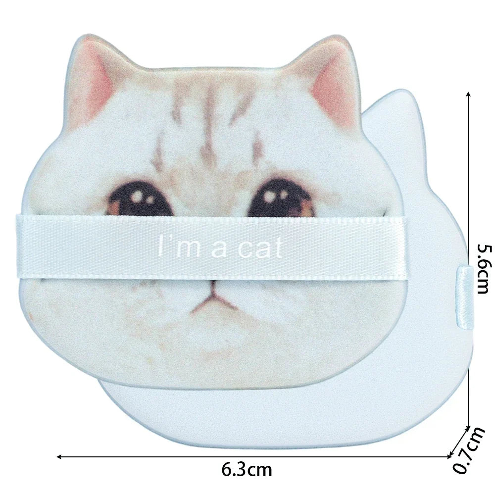 New Cat Air Cushion Powder Puff Hydrophilic Non-latex Facial Face Body Powder Foundation Puff Sponges Wet Dry Use Cosmetics Puff