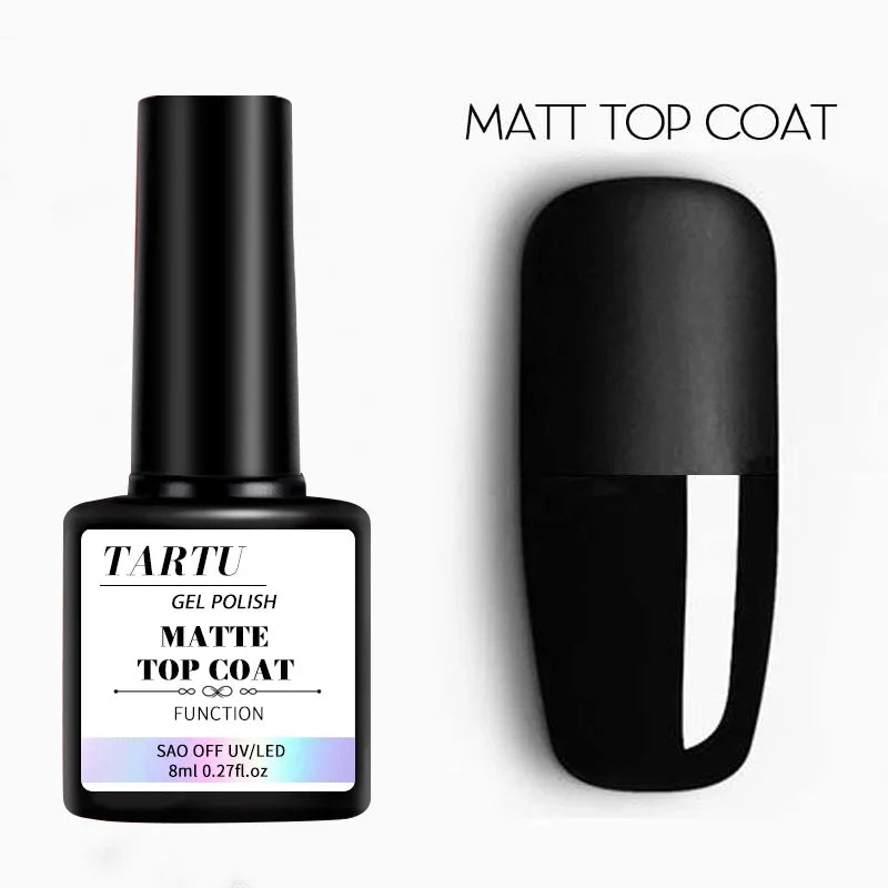 1pc/2pcs/3pcs 8Ml Functional Gel Nail Art Set with Base Coat and Diamond Top Coat,Matte Top ,Soak Off  for Nail Art Design Tool Lootquake LLC