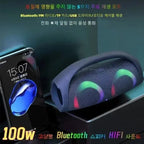 Portable Waterproof 100W High Power Bluetooth Speaker RGB Colorful Light Wireless Subwoofer 360 Stereo Surround TWS FM Boom Box Lootquake LLC