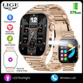 LIGE FlashSmart: 2 HD, AI, Sports & Health Tracker THRIXINE