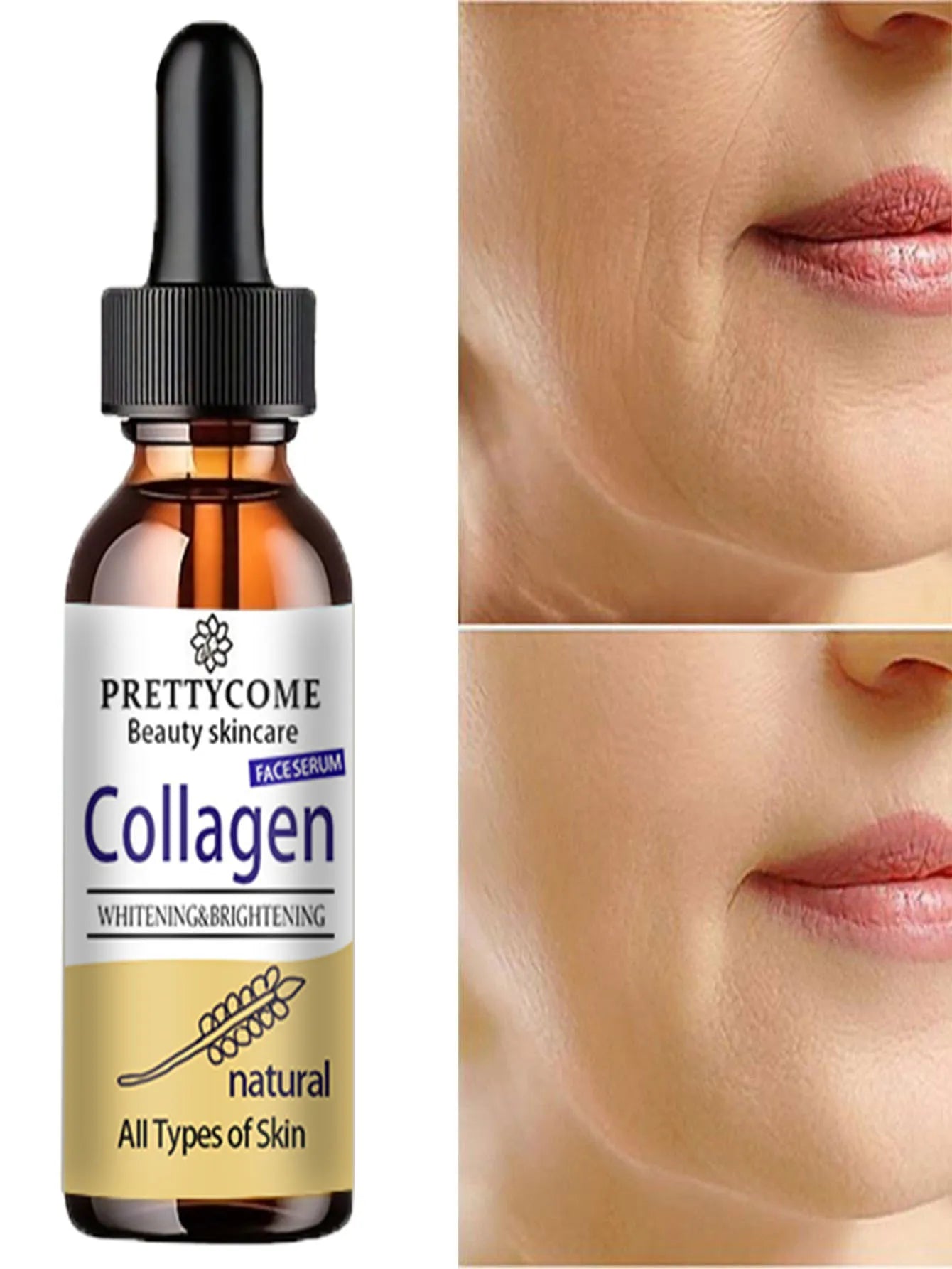 collagen essence for skin care shrinks pores, reduces fine lines, nourishes skin, and cleans face Lootquake LLC