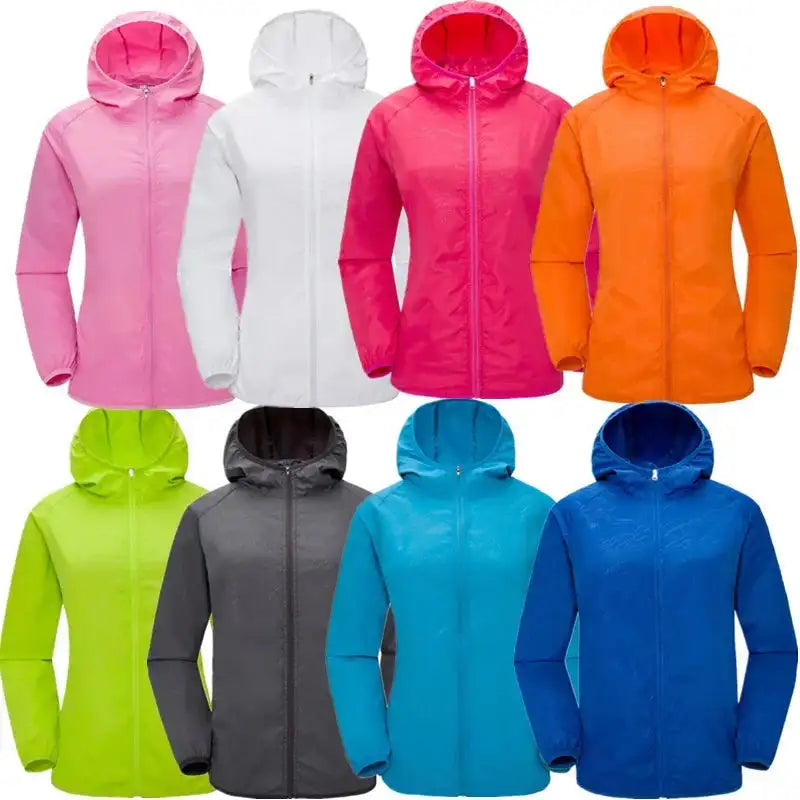 Camping Waterproof Jacket Men Women Windbreaker Men Raincoat Rain Jacket Men Waterproof Hiking Climbing Clothes Sun Protection