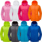 Camping Waterproof Jacket Men Women Windbreaker Men Raincoat Rain Jacket Men Waterproof Hiking Climbing Clothes Sun Protection