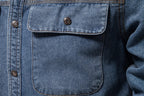 AIOPESON Brand New Mens 100% Cotton Denim Shirts Double Pocket Casual Cowboy Mens Shirts Long Sleeve Autumn Jeans Shirts for Men Lootquake LLC