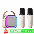 K12 Bluetooth Karaoke Machine Portable  5.3 PA Speaker System with 1-2 Wireless Microphones Home Family Singing Children's Gifts Lootquake LLC