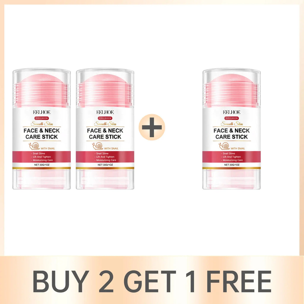 Collagen Cream Stick for Face Firming Reduce Neck Fine Lines Improve Sagging Skin Increase Elasticity Tightening Snail Neck Care