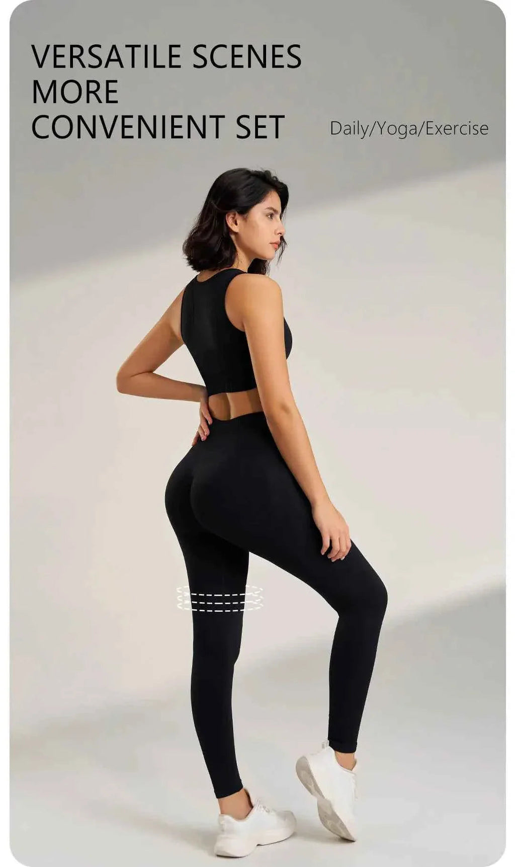 Women's High Waisted Leggings and Top THRIXINE