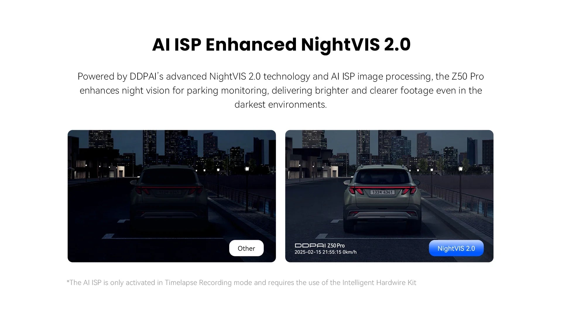 2025 New DDPAI Dash Cam Z50 Pro 4K Car DVR Night Vision 5GHz Wi-Fi GPS ADAS 24h Parking mode Support Front and Rear Camera Lootquake LLC