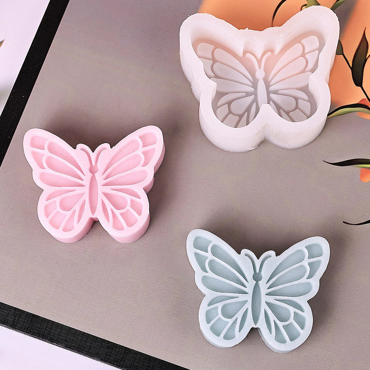 Sculpture Beautiful Butterfly Candle Silicone Mold DIY Insect Series Resin Mould Aromatherapy Soap Gypsum Handmade Home Decor Lootquake LLC