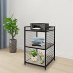 3-Tier Printer Stand Solid Wood & Iron, 44lbs Capacity, Space-Saving Design, Ideal for Office & Home Storage, Durable & Stylish Lootquake LLC