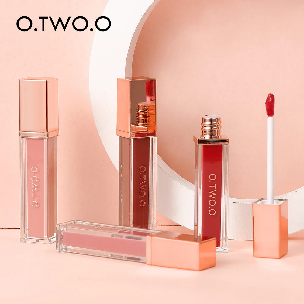 O.TWO.O 12 Color Liquid Lipstick Matte Finish Sexy Silky Lip Gloss Waterproof Kiss-proof Lasting Lip Glaze Lip Tint Cosmetics Lootquake LLC