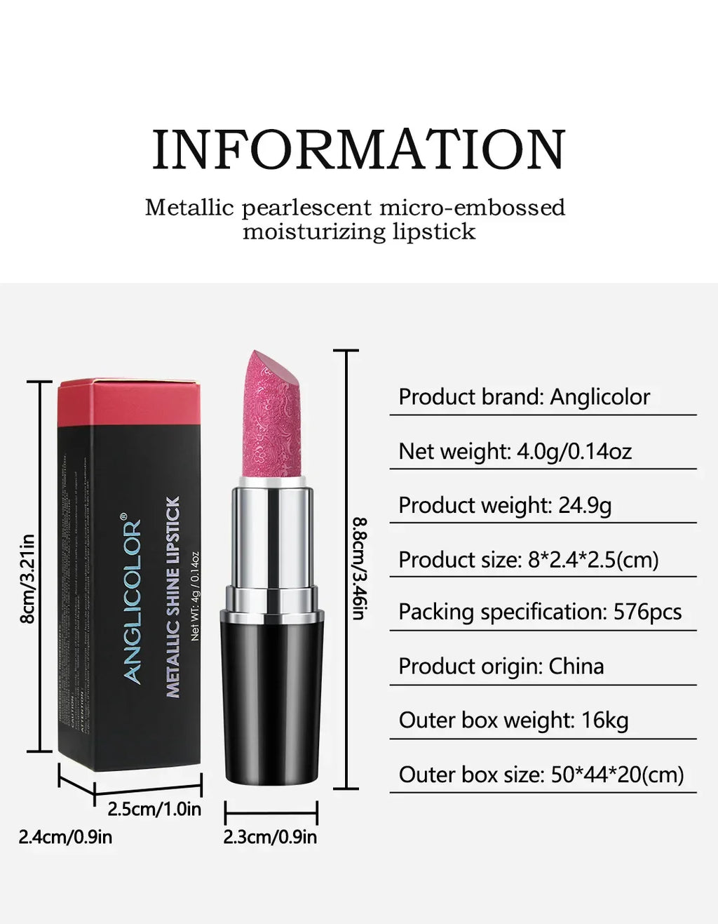 Fine Glitter Lipstick, Quicksand Gold Lipstick Non-sticky Non-fading Lipstick Pearlescent Long-lasting Silky Mermaid Lipstick Lootquake LLC