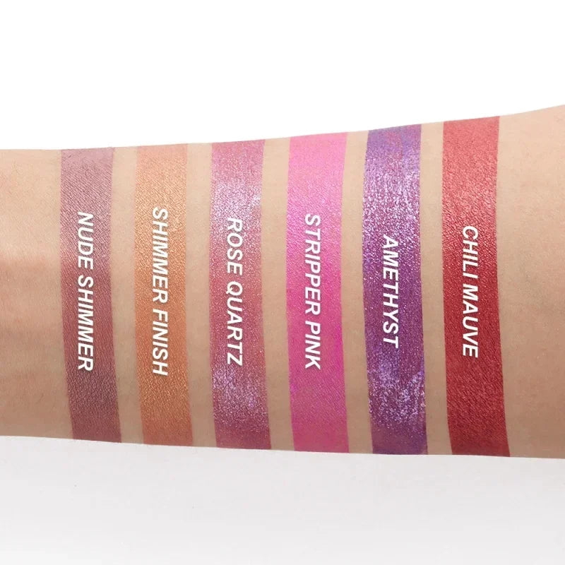 Matte Metallic Liquid Lipstick 12 Colors Waterproof Lasting Glitter Lip Gloss Shiny Shimmer Lip Tint Party Festival Lips Makeup Lootquake LLC