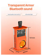 Bluetooth Speaker K08 LED Flashing Soundbar Portable Outdoor Indoor Subwoofer Loudspeaker Support TF Card FM Radio Waterproof Lootquake LLC
