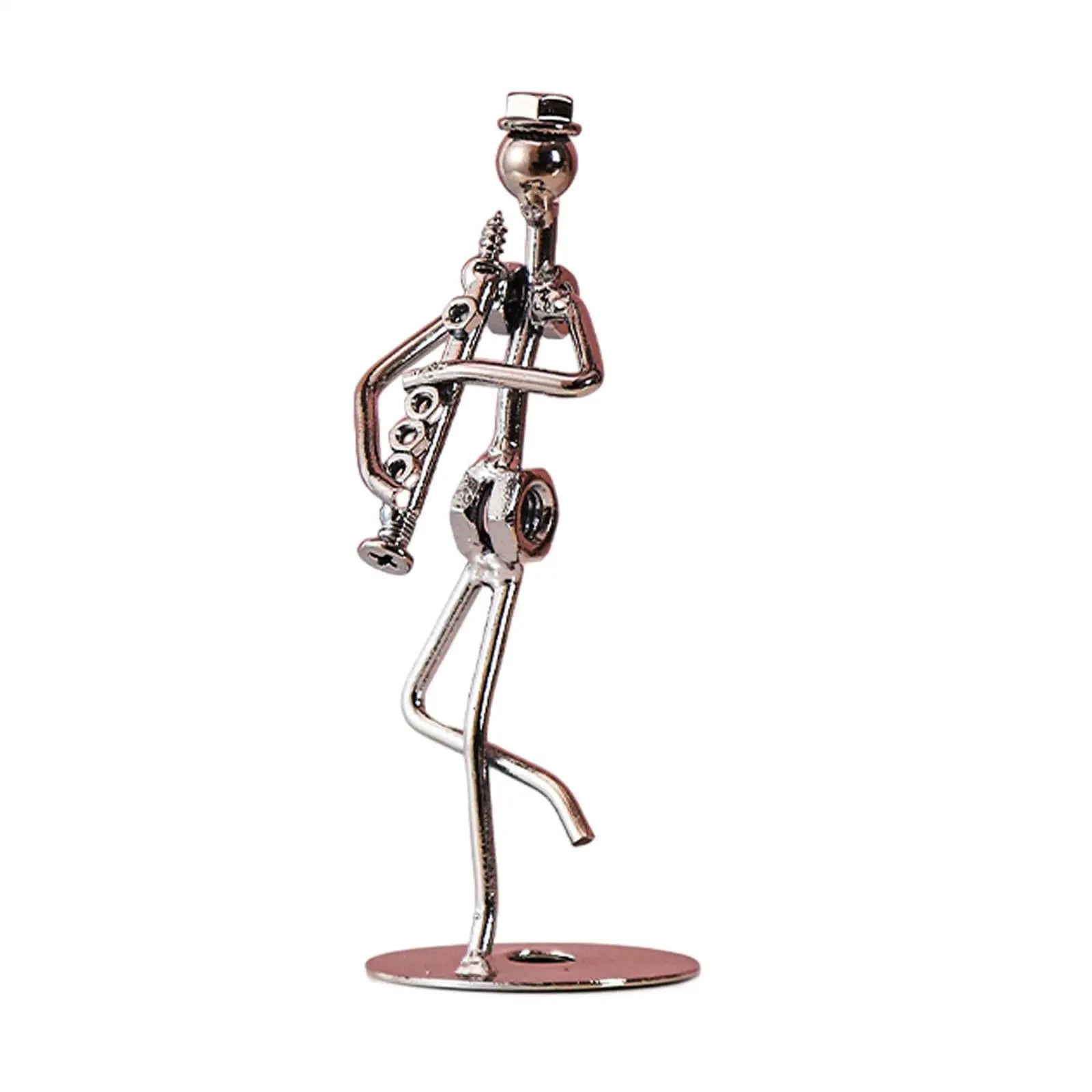 Musical Man Statue Musician Tabletop Figurine for Tabletop Spring Office Lootquake LLC